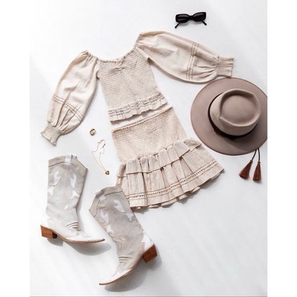 New Spell Lola Ruched Off Shoulder Top - Picture 5 of 12